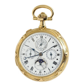 Important Swiss 18k gold complicated lever watch Circa 1902