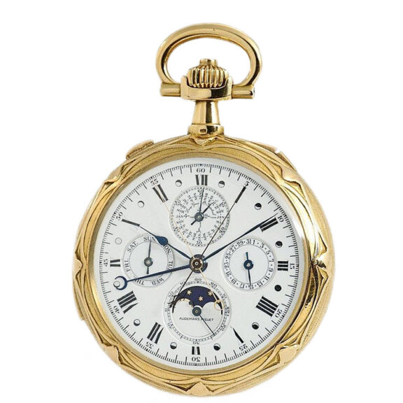 Important Swiss 18k gold complicated lever watch Circa 1902