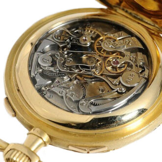 Important Swiss 18k gold complicated lever watch Circa 1902