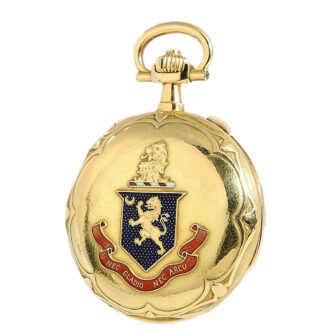 Important Swiss 18k gold complicated lever watch Circa 1902