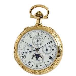 Important Swiss 18 Carat gold complicated lever watch Circa 1902
