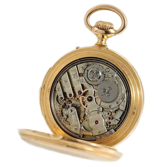 Swiss gold astronomical repeating calendar watch Circa 1877 Swiss gold astronomical repeating calendar watch Circa 1877
