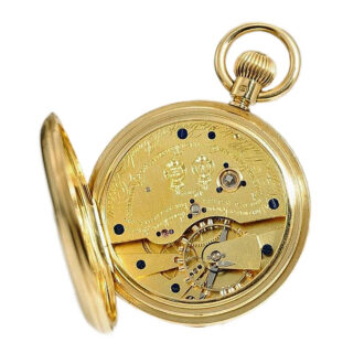 English precision watch with power reserve indicator Circa 1896