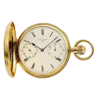 English precision watch with power reserve indicator Circa 1896
