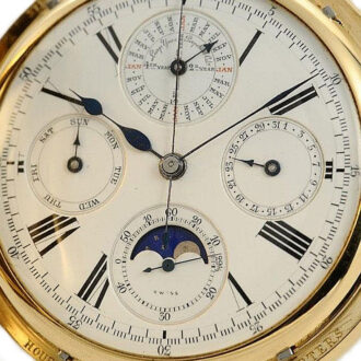 Swiss perpetual calendar repeating chronograph Circa 1900