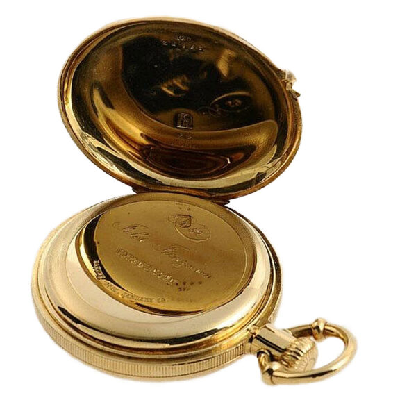 Danish gold watch with patented Jürgensen bow setting circa 1868 Danish gold watch with patented Jürgensen bow setting circa 1868