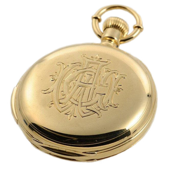 Swiss heavy 18k gold minute repeating pocket watch Circa 1890 Swiss heavy 18k gold minute repeating pocket watch Circa 1890