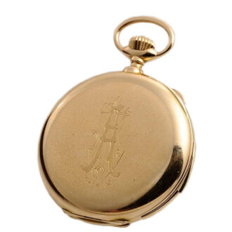 Swiss repeating pocket watch with chronograph Circa 1911