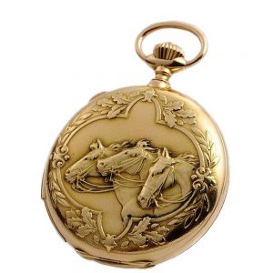Swiss repeating pocket watch with chronograph Circa 1911