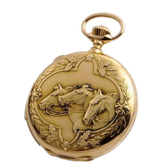 Swiss repeating pocket watch with chronograph Circa 1911