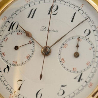 Swiss repeating pocket watch with chronograph Circa 1911
