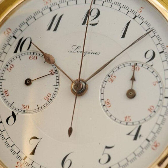 Swiss repeating pocket watch with chronograph Circa 1911 Swiss repeating pocket watch with chronograph Circa 1911
