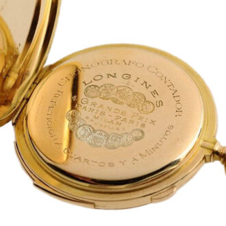 Swiss repeating pocket watch with chronograph Circa 1911
