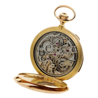 Swiss repeating pocket watch with chronograph Circa 1911