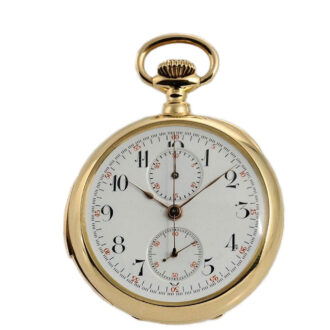 Swiss 1st quality repeating watch with chronograph Circa 1894