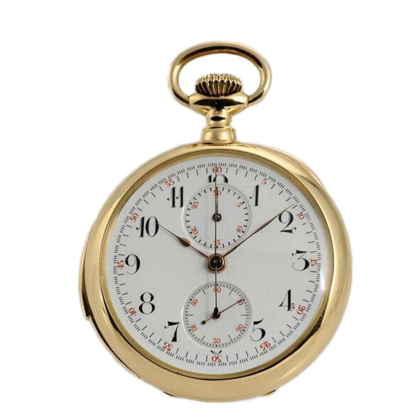Swiss 1st quality repeating watch with chronograph Circa 1894