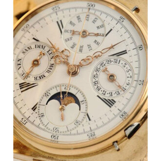 Rare Swiss square quarter repeating chronograph Circa 1900