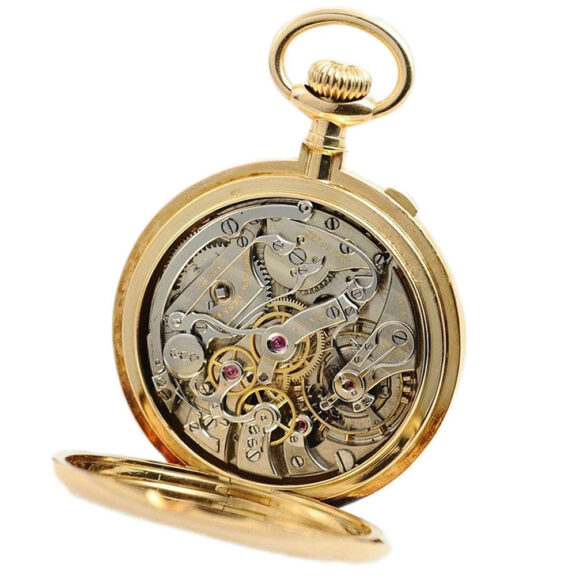 Rare Swiss pocket watch with split seconds chronograph Circa 1905 Rare Swiss pocket watch with split seconds chronograph Circa 1905