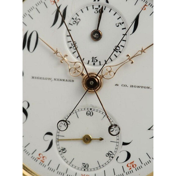 Rare Swiss pocket watch with split seconds chronograph Circa 1905 Rare Swiss pocket watch with split seconds chronograph Circa 1905