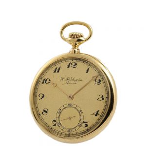 Fine Swiss 18k gold gentleman's pocket watch Circa 1920