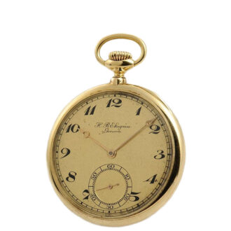 Fine Swiss 18k gold gentleman's pocket watch Circa 1920