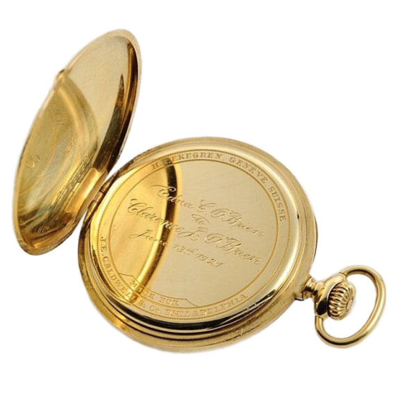Fine Swiss 18k gold gentleman's pocket watch Circa 1920 Fine Swiss 18k gold gentleman's pocket watch Circa 1920