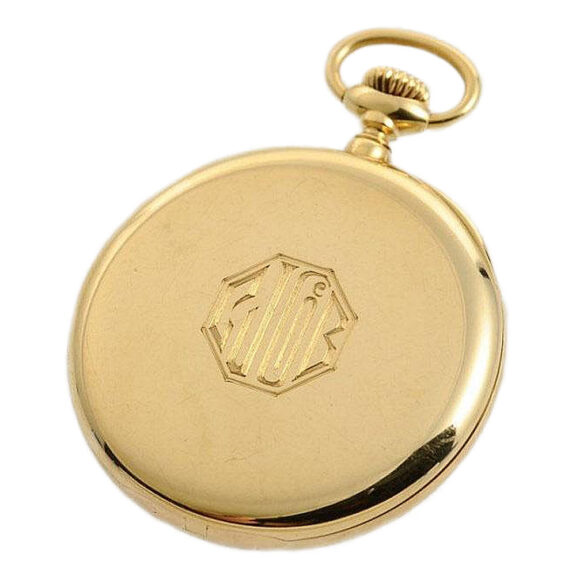Fine Swiss 18k gold gentleman's pocket watch Circa 1920 Fine Swiss 18k gold gentleman's pocket watch Circa 1920