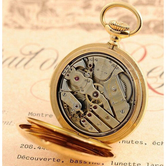 Swiss rose gold minute repeating lever watch Circa 1891 Swiss rose gold minute repeating lever watch Circa 1891