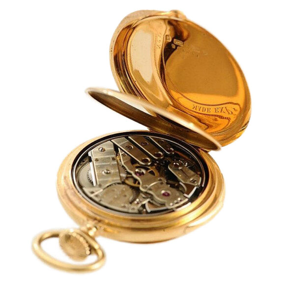 Swiss rose gold minute repeating lever watch Circa 1891 Swiss rose gold minute repeating lever watch Circa 1891