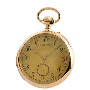 Swiss quarter repeating pocket watch with original box Circa 1915