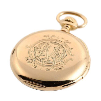 Swiss quarter repeating pocket watch with original box Circa 1915