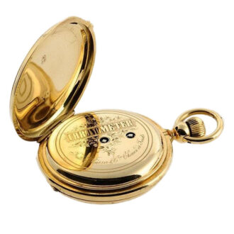 Swiss chronometer with pivoted detent escapement Circa 1890