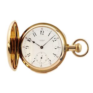Heavy Swiss pink gold minute repeating pocket watch Circa 1900