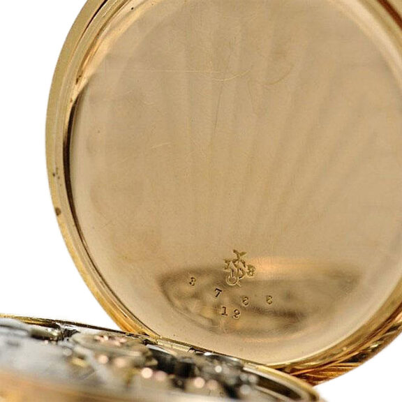 Heavy Swiss pink gold minute repeating pocket watch Circa 1900 Heavy Swiss pink gold minute repeating pocket watch Circa 1900