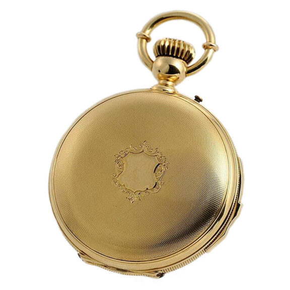Heavy Swiss minute repeating pocket watch Circa 1890 Heavy Swiss minute repeating pocket watch Circa 1890