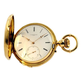 Heavy Swiss minute repeating pocket watch Circa 1890 Heavy Swiss minute repeating pocket watch Circa 1890