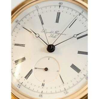 Swiss gold resettable split seconds chronograph Circa 1865