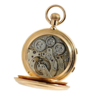 Swiss gold resettable split seconds chronograph Circa 1865