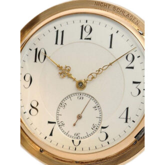 Swiss min repeating grande/petite sonnerie lever Circa 1900
