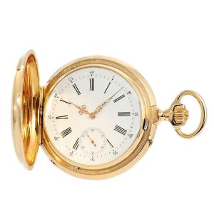 Swiss gold watch with Petite and Grande Sonnerie Circa 1890