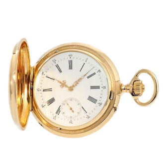 Swiss gold watch with Petite and Grande Sonnerie Circa 1890