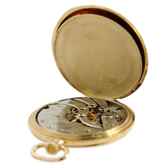 Swiss 18k gold open faced lever pocket watch Circa 1922 Swiss 18k gold open faced lever pocket watch Circa 1922