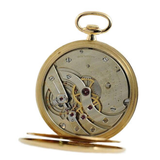 Swiss 18k gold open faced lever pocket watch Circa 1922 Swiss 18k gold open faced lever pocket watch Circa 1922
