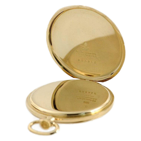 Swiss 18k gold open faced lever pocket watch Circa 1922 Swiss 18k gold open faced lever pocket watch Circa 1922