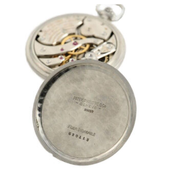 Swiss stainless steel lever watch by Patek Philippe Circa 1945