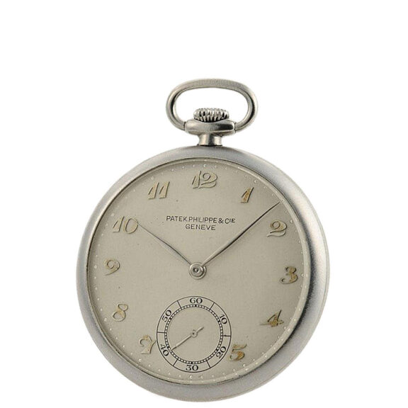 Swiss stainless steel lever watch by Patek Philippe Circa 1945 Swiss stainless steel lever watch by Patek Philippe Circa 1945