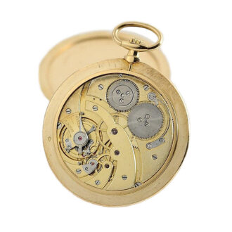 Rare Swiss/French ultra-thin 18k gold pocket watch Circa 1920