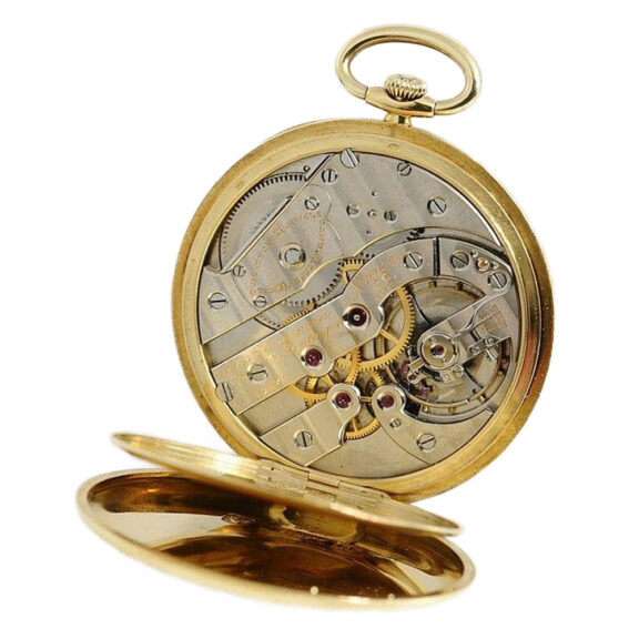 Fine Danish 18k gold gentleman's pocket watch Circa 1922 Fine Danish 18k gold gentleman's pocket watch Circa 1922