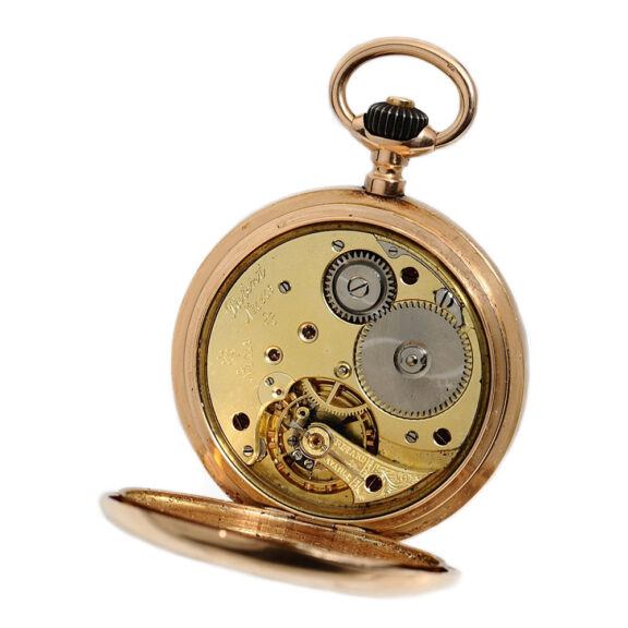 Rare German pink gold pocket watch with calendar Circa 1900 Rare German pink gold pocket watch with calendar Circa 1900