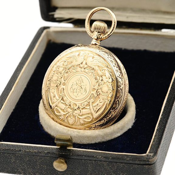 Fine Swiss/German 14-carat gold pendant watch Circa 1890 Fine Swiss/German 14-carat gold pendant watch Circa 1890